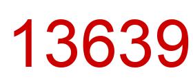 Número 13639 imagen rojo