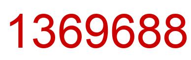 Number 1369688 red image