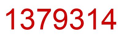 Number 1379314 red image