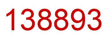 Número 138893 imagen rojo