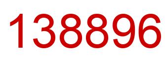 Número 138896 imagen rojo
