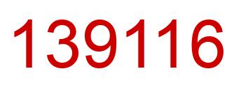 Number 139116 red image