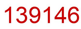 Number 139146 red image