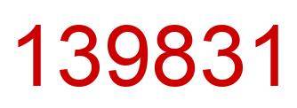Number 139831 red image