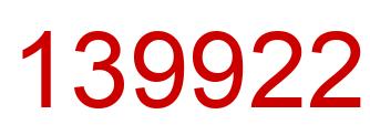 Número 139922 imagen rojo