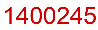 Número 1400245 imagen rojo