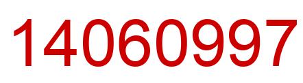 Número 14060997 imagen rojo