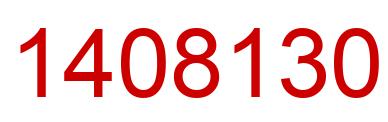 Número 1408130 imagen rojo