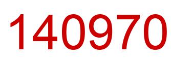 Number 140970 red image