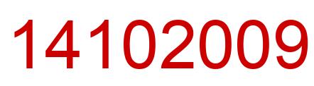 Número 14102009 imagen rojo
