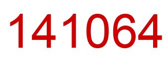 Número 141064 imagen rojo