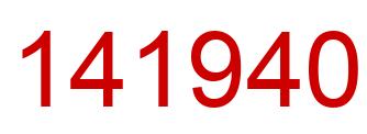 Number 141940 red image