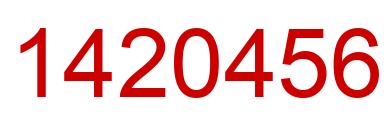 Número 1420456 imagen rojo