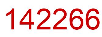 Number 142266 red image