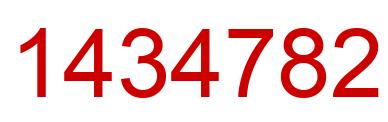 Number 1434782 red image