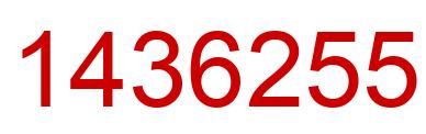 Número 1436255 imagen rojo