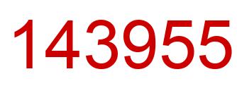 Número 143955 imagen rojo