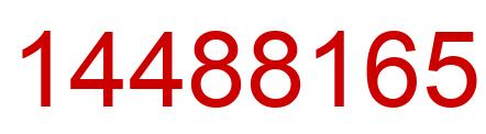 Número 14488165 imagen rojo
