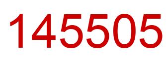 Number 145505 red image