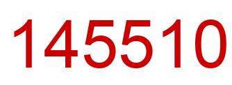 Number 145510 red image