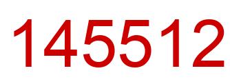 Number 145512 red image