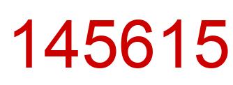 Número 145615 imagen rojo