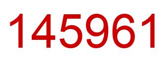 Number 145961 red image