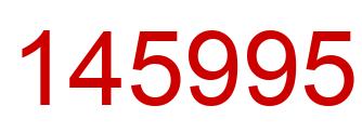 Número 145995 imagen rojo