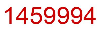 Number 1459994 red image