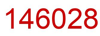 Number 146028 red image