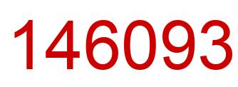 Number 146093 red image