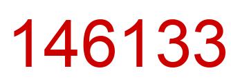 Número 146133 imagen rojo