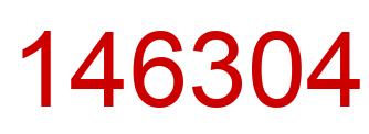 Number 146304 red image