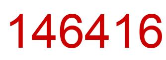 Number 146416 red image