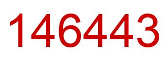 Number 146443 red image