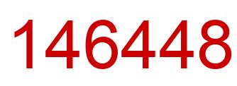 Number 146448 red image
