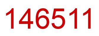 Número 146511 imagen rojo