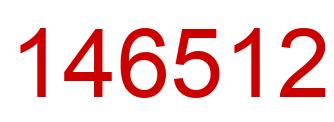 Número 146512 imagen rojo