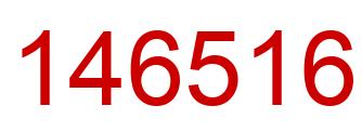 Number 146516 red image