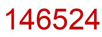 Number 146524 red image