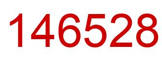 Number 146528 red image
