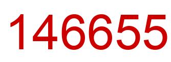 Number 146655 red image