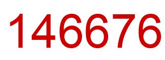 Número 146676 imagen rojo