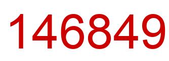 Number 146849 red image