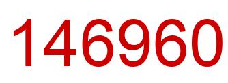 Number 146960 red image
