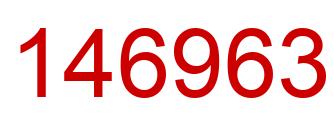 Number 146963 red image