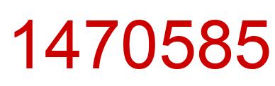 Number 1470585 red image