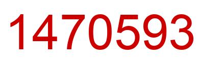 Number 1470593 red image