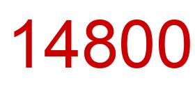 Number 14800 red image