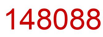 Número 148088 imagen rojo